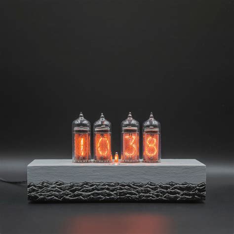 hand painted nixie tube clock  replaceable   nixie tubes moti