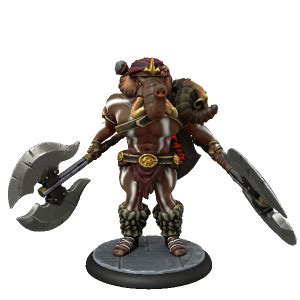 Babar Barbarian Made With Hero Forge