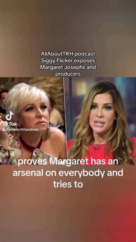 Allabouttrh On Twitter Siggy Flicker Blasts Phony Margaret Josephs