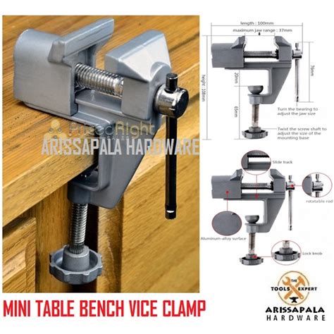 Jual Ragum Catok Mini Bench Vise Klem Clamp Tanggem Catok Meja Untuk