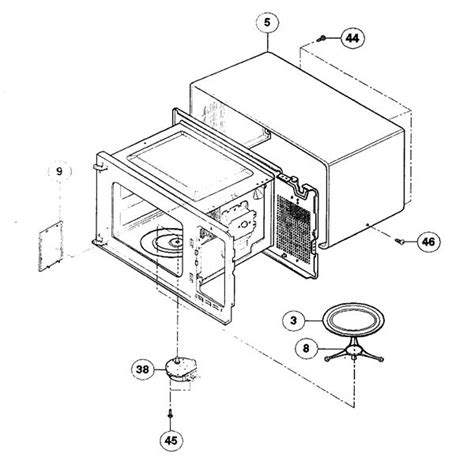 Panasonic Microwave Oven Parts Diagram