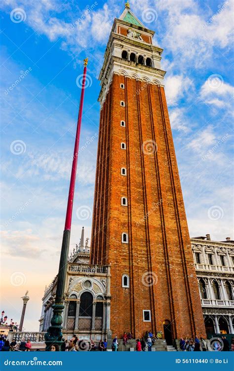 Campanile at Piazza San Marco Editorial Image - Image of spire, italian ...