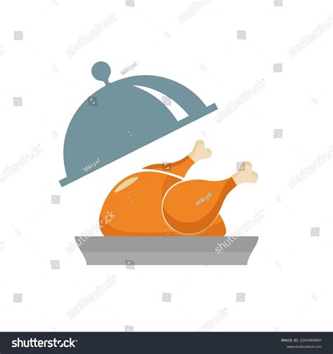 Fried Chicken Leg Cartoon Character Roast Stock Vector Royalty Free