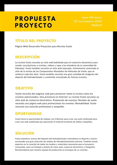 Formato De Una Propuesta De Proyecto Image To U