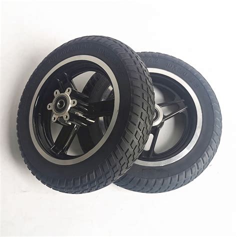 10 Inch 10x202125 Electric Scooter Vacuum Tire Set With Disc Brake Inflation Free Solid Tire