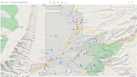 Rock Springs Wyoming Map