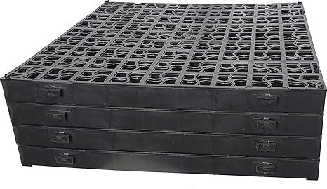 X Black Plastic Paving Driveway Grid Turf Grass Lawn Path Gravel