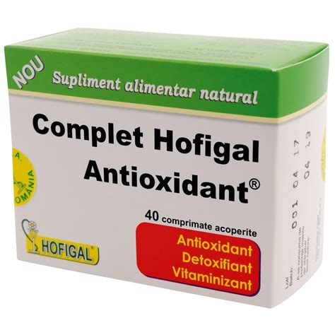 Complex Antioxidant 40 Comprimate Hofigal Drmax Farmacie