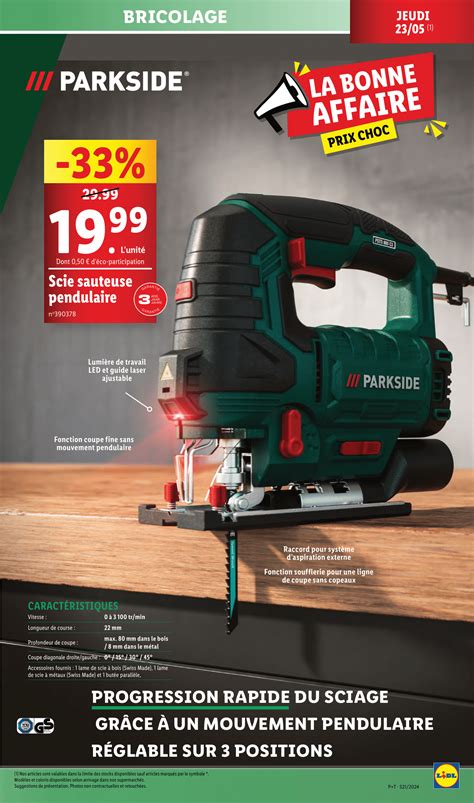 Arrivage Lidl Bricolage Parkside Mai Catalogue