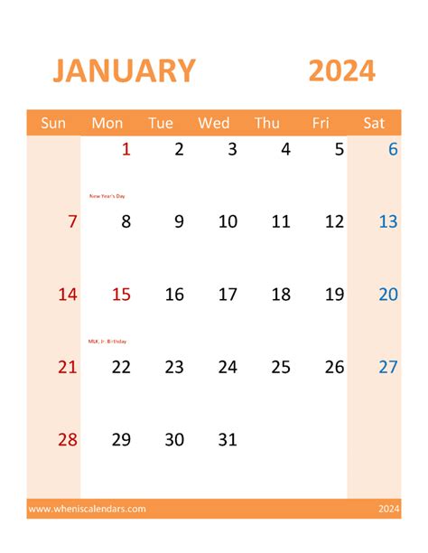 January Printable Calendar With Lines J