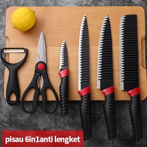 Jual Pisau Sultan Set Keramik In Hitam Pisau Jerami Hitam