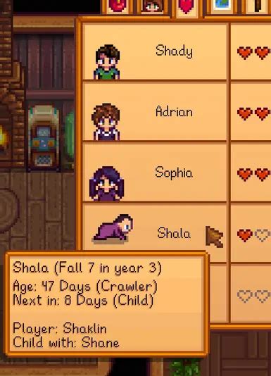 Unique Children At Stardew Valley Nexus Mods And Community