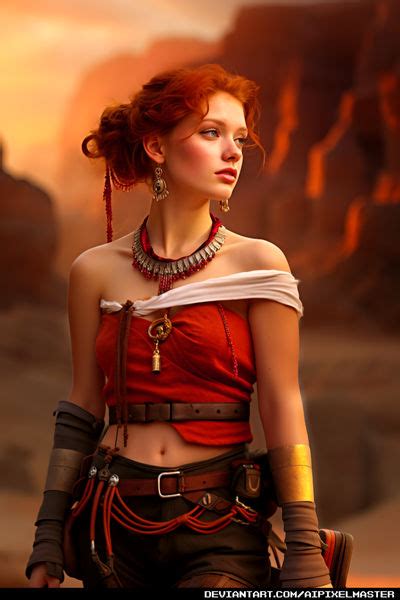 Gorgeous Redhead Explorer Pinup Babe By Aipixelmaster On Deviantart