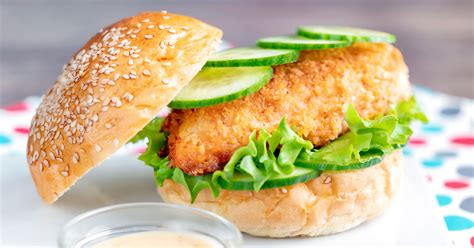 Crispy Chicken Burger With Chilli Mayonnaise Krumpli