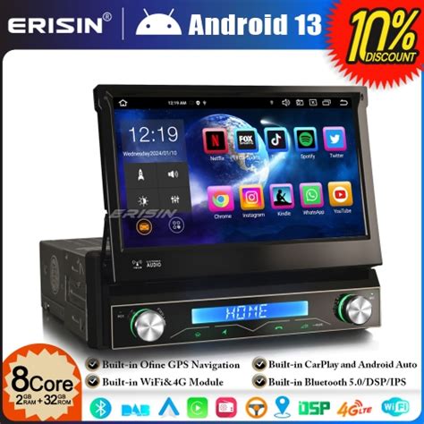 Erisin Es U Core Gb Gb Android Single Din Universal