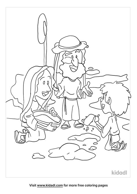 Manna And Quail Coloring Page