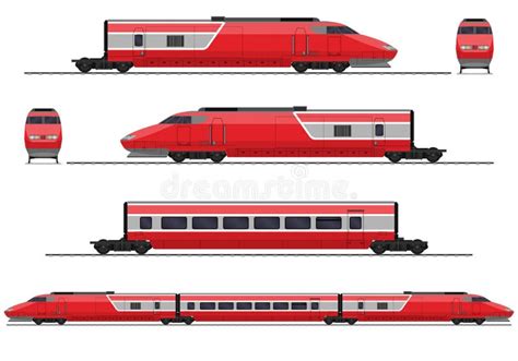 Passenger Train. Railway Carriage Stock Illustration - Illustration of ...