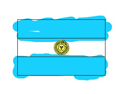 Dibujo De Argentina Pintado Por En Dibujos Net El D A A Las