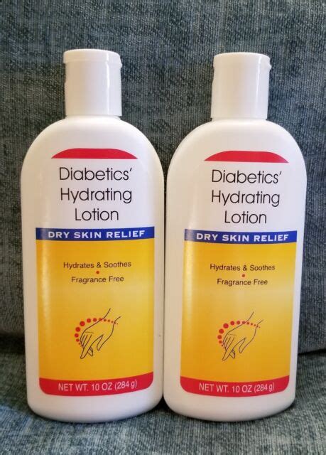 Diabetics Hydrating Lotion Lot Of 2 Soothing Dry Skin Relief 10oz Each Ebay