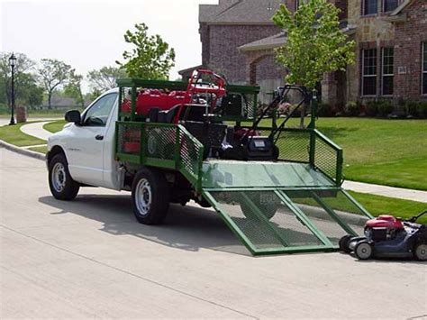 Loading Landscape Maintenance Lawn Care Business Truck Bed