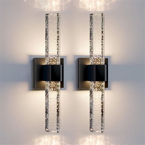 Epinl Black Sconces Wall Lighting Modern Wall Sconces Set Of Two