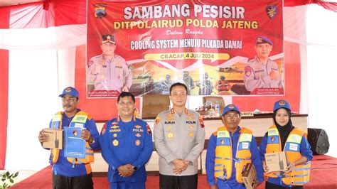 Jelang Pilkada 2024 Ditpolairud Polda Jateng Kunjungi Pesisir Cilacap