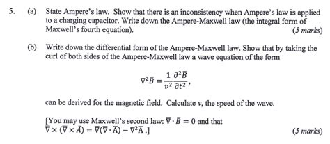 Solved A State Ampere S Law Show That There Is An