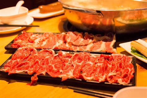 Chaoshan Beef Hot Pot Streaky Pork Background Pork Beef Streaky Pork Background Image For