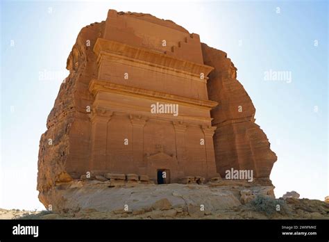 Facade Of Qasr Al Farid At Hegra In Saudi Arabia Stock Photo Alamy