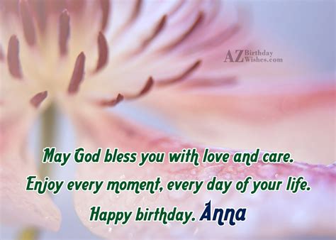 Happy Birthday Anna - AZBirthdayWishes.com