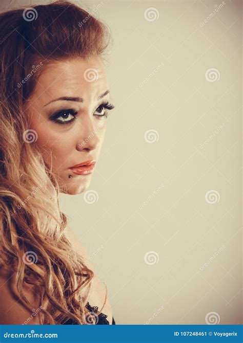 Portrait Of Blonde Woman Stock Image Image Of Blonde