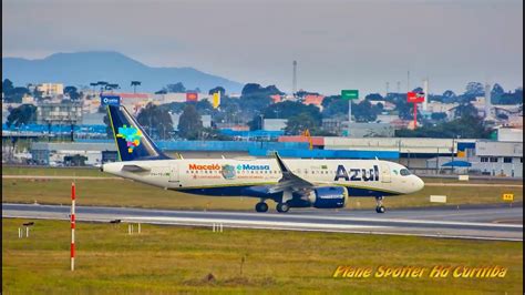 Macei Massa Airbus A Neo Azul Pr Yrj Youtube