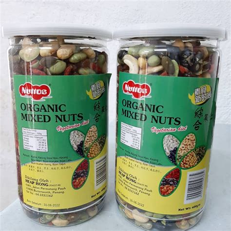 Nuttos Organic Mixed Nut 400g X 2 Twin Pack Shopee Malaysia