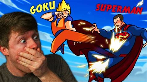 Reacting To Dragon Ball Z Vs Dc Superheros Youtube