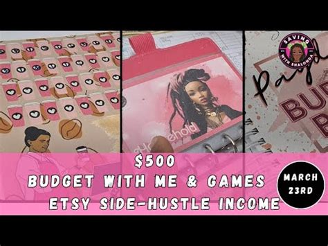 Cash Stuffing Budget With Me Side Hustle Income Etsy Income Cash