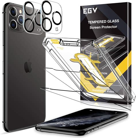 Egv 2 Pack Screen Protector 2 Pack Camera Lens Protector For Iphone 11 Pro Max65