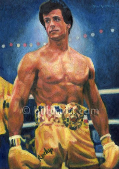 Sylvester Stallone Rocky 3 Art Print 12x17 Signed Etsy