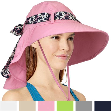 Women Foldable Wide Brim Hat Uv Protection Summer Travel Beach Sun Hat With Flap Ebay