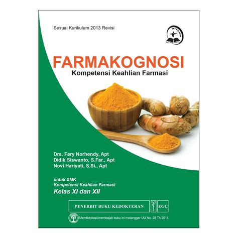 Jual Farmakognosi Kompetensi Keahlian Farmasi Kelas Xi Dan Xii Shopee