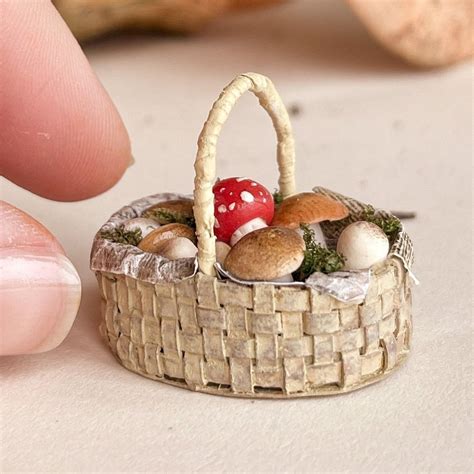 Polymer Clay Mushroom Mushroom Crafts Diy Doll Miniatures Doll Food