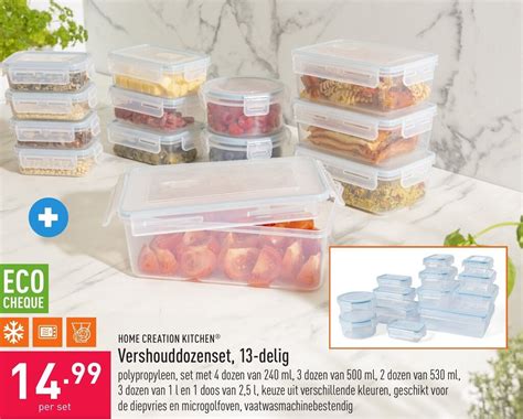 Home Creation Kitchen Vershouddozenset Delig Promotie Bij Aldi