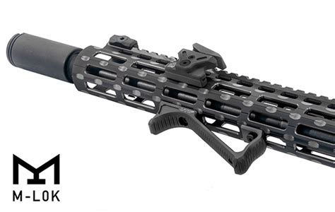 UTG Ultra Slim Angled Foregrip M LOK Matte Black MT AFGM01