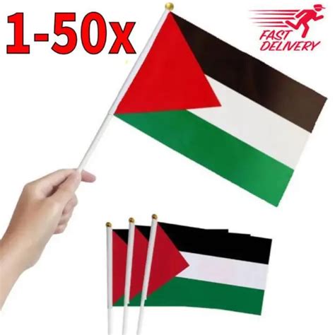 Palestine Small Hand Waving Flag 6 X 4 Palestinian Table Desk`top