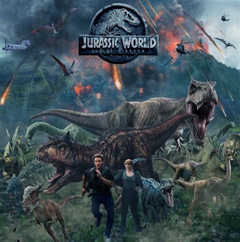 Jurassic worlds Reino ameaçado poster Dinosaurios jurassic world