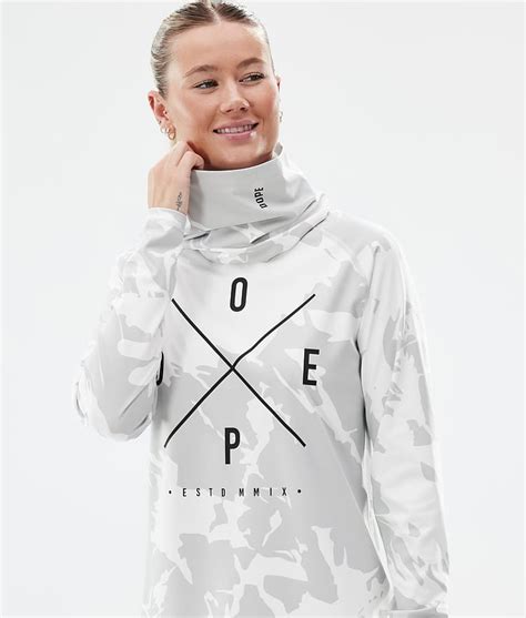 Dope Snuggle W Base Layer Top Women 2x Up Grey Camo