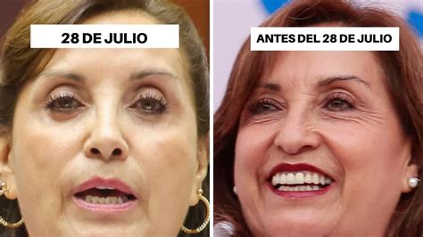 Dina Boluarte tiene un antes y después Los retoquitos de la