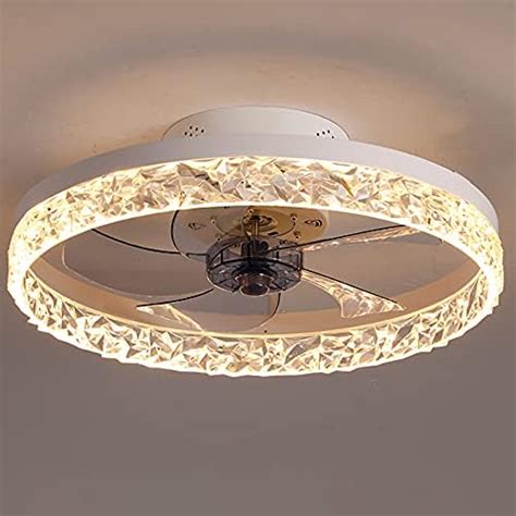 Amazon PSHRFANST 19 7 Ceiling Fan With Lights Dimmable LED 6