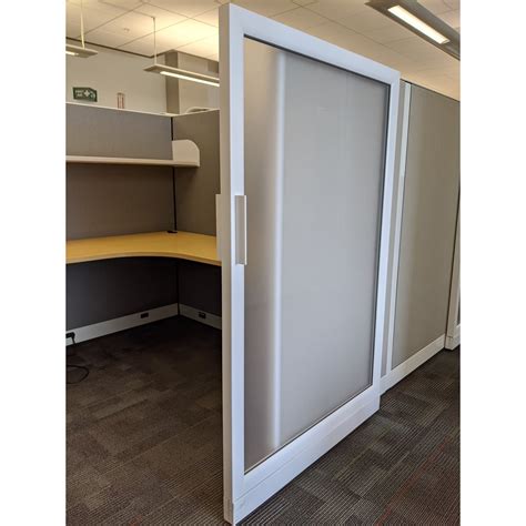 8x6 Knoll Morrison Used Cubicle w Sliding Door, Gray - Sold in Pods - National Office Interiors ...