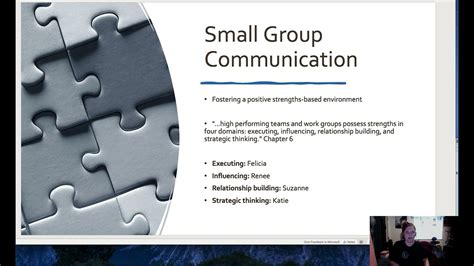 Small Group Communications Presentation Youtube