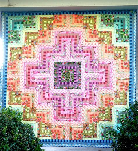 Freespirit Fabrics Tula Pink Everglow Stained Glass Quilt Kit